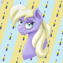Size: 1920x1920 | Tagged: safe, artist:lennystendhal13, power chord, pony, bust, portrait, solo