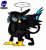 Size: 3840x4154 | Tagged: safe, alternate version, artist:damlanil, oc, oc:nightlight aura, griffon, comic, commission, female, griffonized, looking at you, mare, show accurate, simple background, solo, species swap, speech bubble, spread wings, story, story included, talking to viewer, text, transparent background, vector, wings