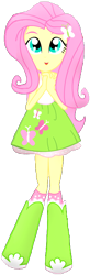 Size: 270x824 | Tagged: safe, artist:rupahrusyaidi, fluttershy, human, equestria girls, g4, boots, clothes, female, high heel boots, polka dot socks, shoes, simple background, skirt, solo, transparent background