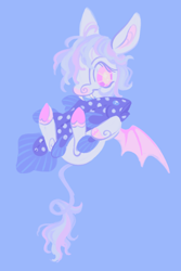 Size: 1224x1836 | Tagged: safe, artist:peaceandlove26, oc, oc only, oc:moonflower (webkinzworldz), bat pony, pony, twinkle eyed pony, alternate design, bat pony oc, old design, solo