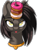 Size: 669x900 | Tagged: safe, artist:up1ter, oc, oc only, oc:ivy, pony, unicorn, :p, blushing, bust, c:, cute, donut, eyes on the prize, female, food, horn, horn impalement, jewelry, looking up, mare, simple background, smiling, solo, striped background, the uses of unicorn horns, tongue out, transparent background