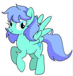 Size: 1116x1159 | Tagged: safe, artist:jrtos, artist:willow krick, oc, oc only, oc:vallant estrelia, oc:飒星, pegasus, pony, base used, female, flying, pegasus oc, simple background, smiling, solo, white background, wings