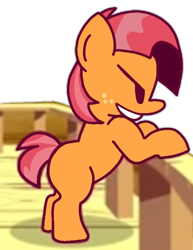 Size: 530x688 | Tagged: safe, artist:rainbrony, babs seed, earth pony, pony, g4, friday night funkin', funkin' is magic, simple background, solo, transparent background