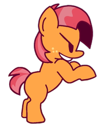 Size: 530x688 | Tagged: safe, alternate version, artist:rainbrony, babs seed, earth pony, pony, g4, friday night funkin', funkin' is magic, simple background, solo, transparent background