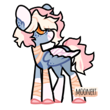 Size: 220x220 | Tagged: safe, artist:moonert, oc, oc only, pegasus, pony, bandage, base used, colored hooves, colored wings, pegasus oc, simple background, solo, transparent background, two toned wings, wings