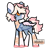 Size: 220x220 | Tagged: safe, artist:dilfistic, oc, oc only, pegasus, pony, bandage, base used, colored hooves, colored wings, pegasus oc, simple background, solo, transparent background, two toned wings, wings