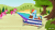 Size: 640x360 | Tagged: safe, screencap, pinkie pie, rainbow dash, earth pony, pegasus, pony, g4, season 3, too many pinkie pies, ^^, animated, beach chair, bipedal, chair, cute, diapinkes, eyes closed, female, gif, gifs.com, mare, multeity, open mouth, open smile, smiling, too much pink energy is dangerous, tree, umbrella