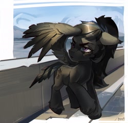 Size: 2048x1969 | Tagged: safe, artist:annna markarova, oc, oc only, pegasus, pony, solo