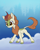 Size: 1778x2247 | Tagged: safe, artist:dusthiel, autumn blaze, kirin, g4, atg 2022, cloud, cloven hooves, female, horn, leonine tail, newbie artist training grounds, solo, tail, unshorn fetlocks