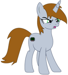 Size: 1053x1168 | Tagged: safe, artist:elementbases, artist:twilyisbestpone, oc, oc only, oc:littlepip, pony, unicorn, fallout equestria, angry, base used, fanfic art, female, frown, mare, open mouth, simple background, solo, transparent background