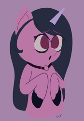 Size: 2852x4097 | Tagged: safe, artist:realgero, izzy moonbow, pony, unicorn, g5, female, goth, goth izzy, mare, simple background, solo