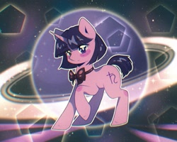 Size: 2048x1638 | Tagged: safe, artist:pierogarts, saturnalia, pony, unicorn, g4, anime style, sailor moon (series), sailor saturn, solo