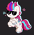 Size: 3225x3276 | Tagged: safe, artist:kittyrosie, zipp storm, pegasus, pony, g5, cool, female, high res, mare, solo, stars, sunglasses