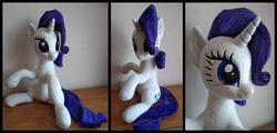 Size: 1908x914 | Tagged: safe, artist:littlefairyswonders, rarity, pony, g4, irl, photo, plushie, solo