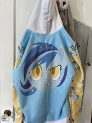 Size: 1536x2048 | Tagged: safe, artist:beatlinked, oc, oc only, oc:star struck, bat pony, pony, clothes, hoodie, irl, photo