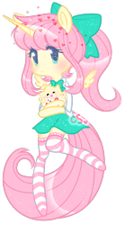 Size: 744x1341 | Tagged: safe, artist:cutiesparke, fluttershy, alicorn, togepi, semi-anthro, g4, alicornified, alternate hairstyle, arm hooves, blue eyes, blushing, bow, clothes, crossover, duo, fluttercorn, hair bow, heart, lightly watermarked, pokémon, race swap, ribbon, simple background, skirt, socks, sparkles, striped socks, thigh highs, transparent background, uniform, watermark