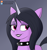 Size: 2053x2204 | Tagged: safe, artist:eagc7, izzy moonbow, pony, unicorn, g5, choker, eyeshadow, female, goth, goth izzy, high res, ko-fi, lipstick, makeup, patreon, simple background, solo