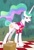 Size: 375x553 | Tagged: safe, screencap, princess celestia, alicorn, pony, between dark and dawn, g4, my little pony: friendship is magic, alternate hairstyle, angry, celestia is not amused, clothes, folded wings, hawaiian shirt, picnic, picnic blanket, ponytail, shirt, tail, tail bun, unamused, wings