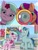 Size: 1500x1999 | Tagged: safe, edit, edited screencap, screencap, dahlia, rufus, sunny starscout, earth pony, pony, dumpster diving, g5, my little pony: tell your tale, neighfever, spoiler:g5, spoiler:my little pony: tell your tale, clothes, female, flower, flower in hair, implied izzy moonbow, implied penis, implied small penis, magnifying glass, male, mane stripe sunny, mare, meme, scarf, small penis humiliation, stallion