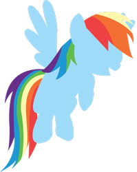 Size: 2185x2745 | Tagged: safe, artist:alicornoverlord, rainbow dash, pegasus, pony, g4, female, high res, lineless, mare, minimalist, no eyes, simple background, solo, transparent background