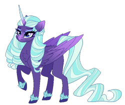 Size: 576x484 | Tagged: safe, artist:gihhbloonde, opaline arcana, alicorn, pony, g5, spoiler:g5, spoiler:my little pony: make your mark, female, folded wings, frown, mare, raised hoof, simple background, solo, transparent background, wings