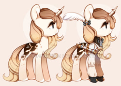 Size: 825x588 | Tagged: safe, artist:dammmnation, oc, oc only, pony, unicorn, base used, clothes, duo, female, horn, mare, unicorn oc