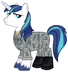 Size: 400x425 | Tagged: safe, artist:edy_january, edit, vector edit, shining armor, pony, unicorn, g4, american, boots, clothes, military, military pony, military uniform, shoes, simple background, solo, transparent background, uniform, united states, us army, us army ranger, vector
