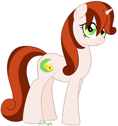 Size: 1053x1120 | Tagged: safe, artist:alicemaple, oc, oc only, oc:dreamcast, pony, unicorn, female, mare, offspring, parent:button mash, parent:sweetie belle, parents:sweetiemash, simple background, smiling, solo, transparent background