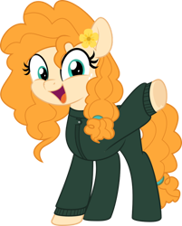 Size: 800x994 | Tagged: safe, artist:jhayarr23, pear butter, pony, g4, clothes, simple background, solo, transparent background