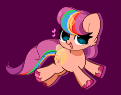 Size: 3657x2869 | Tagged: safe, artist:kittyrosie, sunny starscout, alicorn, pony, g5, artificial horn, artificial wings, augmented, cheek fluff, cute, high res, horn, magic, magic horn, magic wings, mane stripe sunny, open mouth, race swap, solo, sunnybetes, sunnycorn, wings