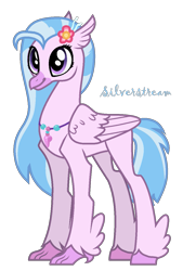 Size: 897x1241 | Tagged: safe, artist:hate-love12, silverstream, classical hippogriff, hippogriff, g4, base used, older, older silverstream, simple background, solo, transparent background