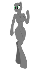 Size: 1897x3162 | Tagged: safe, artist:djdupstep15, oc, oc only, earth pony, anthro, unguligrade anthro, arm hooves, bald, base, breasts, earth pony oc, featureless breasts, simple background, solo, transparent background