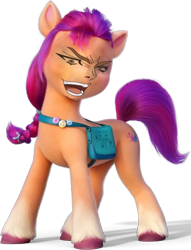 Size: 481x629 | Tagged: safe, artist:pizza split, edit, sunny starscout, earth pony, pony, g5, abomination, cursed image, dio brando, it was me dio, jojo's bizarre adventure, simple background, solo, transparent background