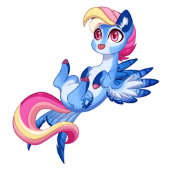 Size: 1024x1024 | Tagged: safe, artist:purplegrim40, oc, oc only, pegasus, pony, :p, commission, ear fluff, female, mare, pegasus oc, simple background, solo, tongue out, transparent background, wings, ych result