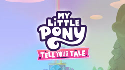 Size: 3410x1920 | Tagged: safe, screencap, g5, lost in translation (episode), my little pony: tell your tale, spoiler:g5, spoiler:my little pony: tell your tale, spoiler:tyts01e19, crystal brighthouse, high res, my little pony logo, no pony, prisbeam, tree, youtube link