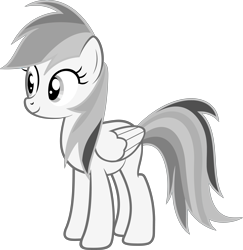 Size: 6761x6961 | Tagged: safe, artist:josephlu2021, oc, oc only, oc:gray awesome dash, pegasus, pony, female, folded wings, pegasus oc, pony oc, simple background, solo, standing, transparent background, vector, wings