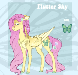 Size: 2303x2216 | Tagged: safe, alternate version, artist:jadejellie, fluttershy, pony, g4, alternate cutie mark, chest fluff, high res, looking at you, sloppy ears, solo