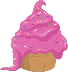 Size: 883x925 | Tagged: safe, edit, edited screencap, editor:pascalmulokozi2, screencap, g4, season 9, the ending of the end, background removed, cupcake, dessert, food, no pony, object, simple background, transparent background