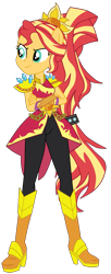 Size: 1641x4020 | Tagged: safe, artist:gmaplay, sunset shimmer, human, equestria girls, g4, my little pony equestria girls: better together, super squad goals, crystal guardian, female, ponied up, simple background, solo, transparent background