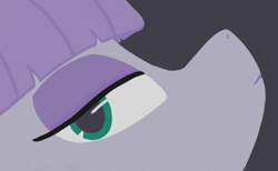 Size: 3333x2048 | Tagged: safe, artist:zephlo, maud pie, earth pony, pony, g4, close-up, high res, lidded eyes, looking at you, looking up, simple background, solo