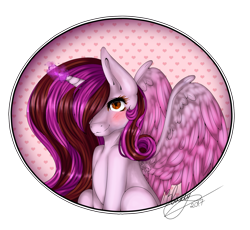 Size: 1471x1354 | Tagged: safe, artist:djdupstep15, oc, oc only, alicorn, pony, alicorn oc, eyelashes, female, glowing, glowing horn, horn, mare, signature, simple background, solo, transparent background, wings