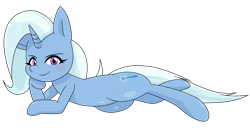 Size: 1951x996 | Tagged: safe, alternate version, artist:batipin, trixie, pony, unicorn, g4, simple background, solo, transparent background