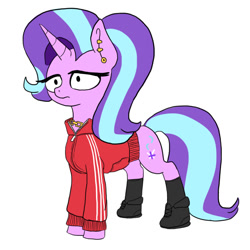 Size: 800x800 | Tagged: safe, artist:slamjam, starlight glimmer, g4, clothes, simple background, solo, white background