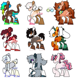 Size: 1280x1290 | Tagged: safe, artist:moonert, oc, oc only, earth pony, pony, unicorn, braid, earth pony oc, hoof polish, horn, horns, simple background, solo, transparent background, unicorn oc