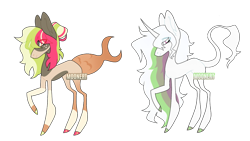 Size: 1280x721 | Tagged: safe, artist:dilfistic, oc, oc only, earth pony, pony, unicorn, duo, earth pony oc, horn, leonine tail, simple background, tail, transparent background, unicorn oc