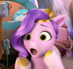 Size: 312x293 | Tagged: safe, screencap, pipp petals, pegasus, pony, g5, my little pony: make your mark, my little pony: make your mark chapter 1, spoiler:my little pony: make your mark, adorapipp, animated, blinking, cropped, cute, eyebrows, eyes closed, female, gif, happy, hooves on cheeks, i watch it for the ears, mare, open mouth, open smile, smiling, solo