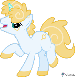 Size: 4000x4094 | Tagged: safe, artist:melisareb, part of a set, oc, oc:kune (kleptocorns), pony, unicorn, .svg available, absurd resolution, crossover, kleptocorns, male, open mouth, raised hoof, simple background, solo, stallion, transparent background, vector