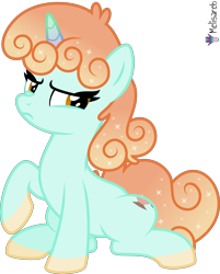 Size: 4000x4972 | Tagged: safe, artist:melisareb, part of a set, oc, oc:tealight (kleptocorns), pony, unicorn, .svg available, absurd resolution, crossover, female, gradient mane, gradient tail, kleptocorns, mare, simple background, sitting, solo, tail, transparent background, unamused, vector
