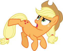 Size: 3733x3000 | Tagged: safe, artist:cloudy glow, applejack, earth pony, pony, g4, .ai available, applejack's hat, cowboy hat, female, freckles, hat, high res, mare, simple background, solo, transparent background, vector