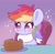 Size: 1135x1112 | Tagged: safe, artist:typhwosion, rainbow dash, pegasus, pony, g4, :t, cute, dashabetes, eating, food, herbivore, napkin, pancakes, redraw, solo, weapons-grade cute